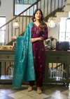 Afreen By Meher Glass Satin Kurti With Bottom Dupatta Wholesale Price In Surat